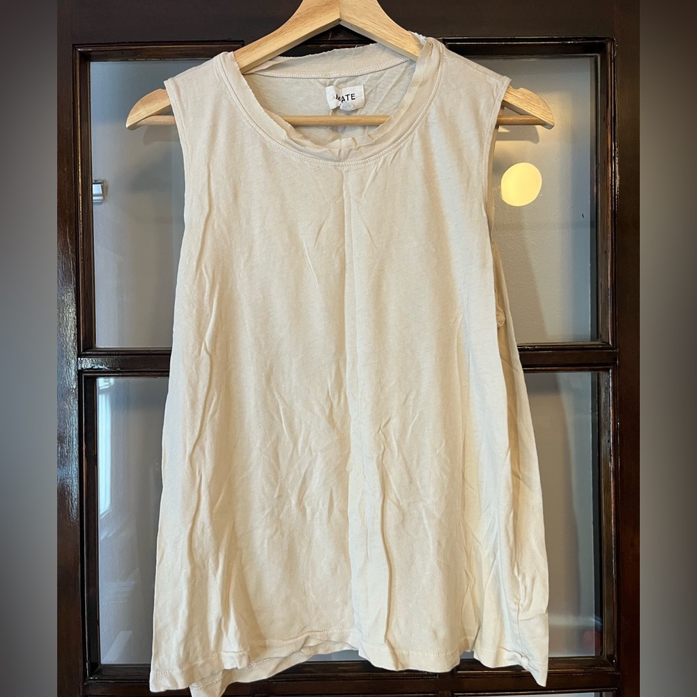 Worn Twice - Off-White Sleeveless Tank from Mate the Label
